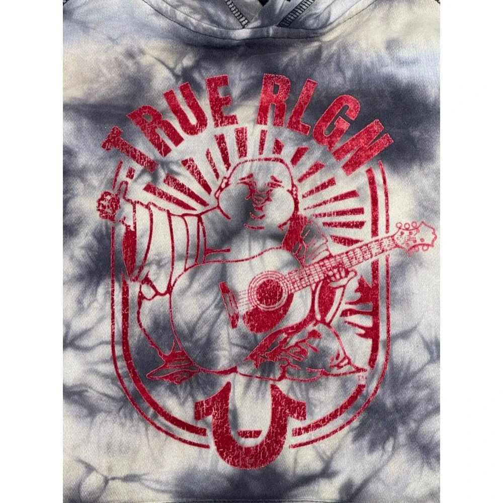 True Religion Pullover Hoodie Tie Dye Size M